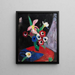 Flower Still Life on Black Background II - Hermann Stenner — framed artwork on a wall