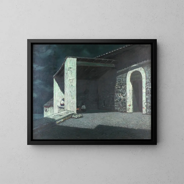 Noche de verano - Hermann Urban — cuadro enmarcado en la pared
