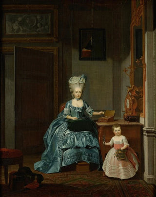 Hermanus Numan - Susanna van Collen ne Mogge and her daughter.webp