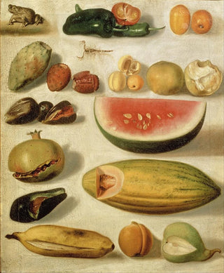 Hermenegildo Bustos - Still Life With Fruit With Scorpion And Frog.webp