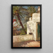Terrace of Palms in Capri - Hermione von Preuschen — framed artwork on a wall