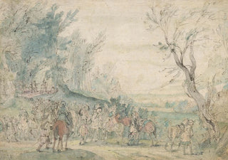 Hermitage Meester - Gewapende ruiters bij een boszoom.webp