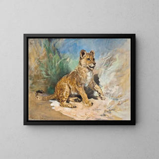 Heywood Hardy - A lion cub.webp