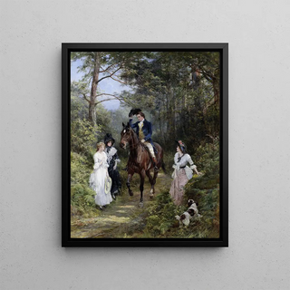 Heywood Hardy - The Meeting In The Forest.webp