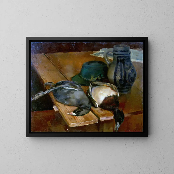 Un bleu et une vigne - Hiasl Maier-Erding — framed artwork on a wall