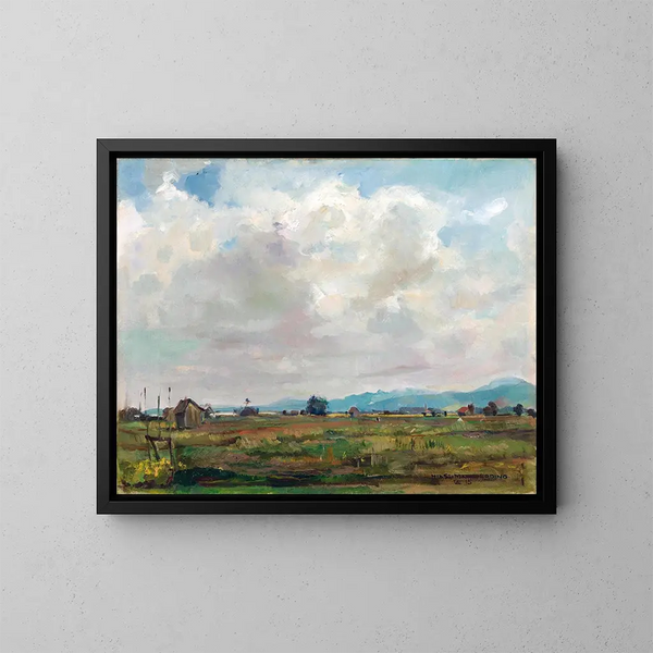 Ambiance de mousse au Chiemsee près de Bersee - Hiasl Maier-Erding — framed artwork on a wall