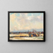 Rosenheim winter painting - Hiasl Maier-Erding — framed artwork on a wall