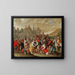 La partida de los israelitas de Egipto - Hieronymus Francken III — cuadro enmarcado en la pared