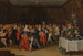 Interior scene with elegant figures at a wedding - Hieronymus Francken II — artwork view