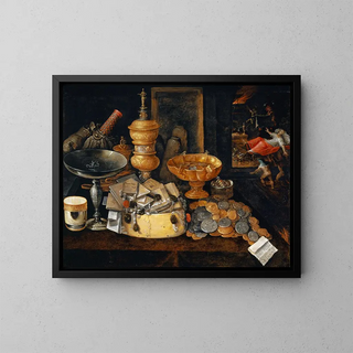 Hieronymus Francken II - Riches And The Death Of The Miser Still Life.webp