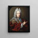 Retrato de un hombre desconocido - Hieronymus van der Mij — cuadro enmarcado en la pared