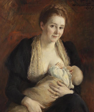 Hildegard Thorell - Maternal Joy The Wife of the Artist Jacob Kulle.webp