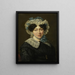 Portrait painting of Maria Adriana van der Sluys, wife of Hermanus Martinus Eekhout - Hillebrand Dirk Loeff — framed artwork on a wall