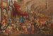 L'Empereur dans la Halle aux Draps de Sukiennice parmi le peuple de Cracovie - Hipolit Lipiński — artwork view