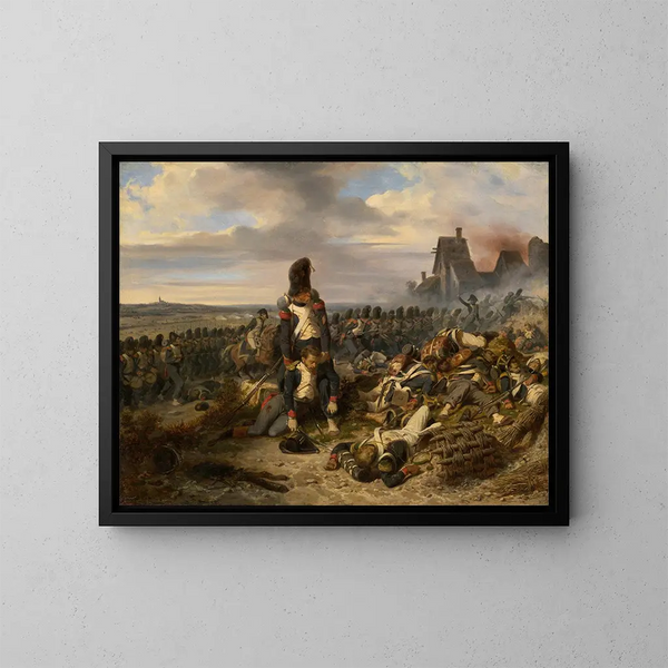 Escena de batalla - Hippolyte Bellangé — cuadro enmarcado en la pared