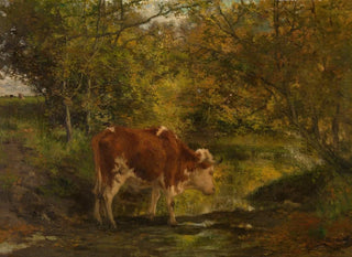 Hippolyte Boulenger - Cow at the Ditch.webp