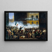 Combate de la calle de Rohan el 29 de julio de 1830 - Hippolyte Lecomte — cuadro enmarcado en la pared