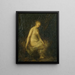 Mujer en el baño - Hippolyte Michaud — cuadro enmarcado en la pared