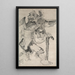Mendiant Kojiki - Hirafuku Suian — framed artwork on a wall