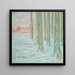 Winter in the Forest - William Degouve de Nuncques — framed artwork on a wall
