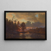 Un paisaje finlandés - Hjalmar Munsterhjelm — cuadro enmarcado en la pared