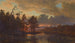 Un paisaje finlandés - Hjalmar Munsterhjelm — vista de la obra