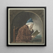 Man reading - Hendrik Jan van Amerom — framed artwork on a wall