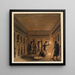 Hommes arabes découvrant l'intérieur d'une pyramide - Luigi Mayer — framed artwork on a wall