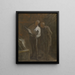 Coleccionistas de estampas - Honoré Daumier — cuadro enmarcado en la pared