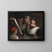 El Lutrin - Honoré Daumier — cuadro enmarcado en la pared