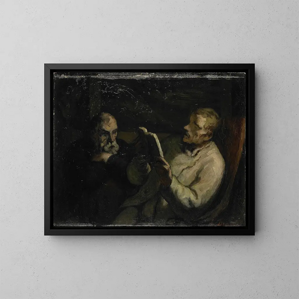 La Lectura - Honoré Daumier — cuadro enmarcado en la pared