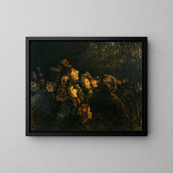 Las cohetes - Honoré Daumier — cuadro enmarcado en la pared