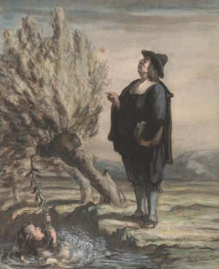 Honor Daumier - The Schoolmaster and the Drowning Child.webp