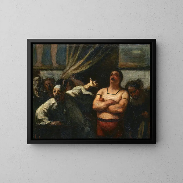 L'Homme fort - Honoré Daumier — cuadro enmarcado en la pared
