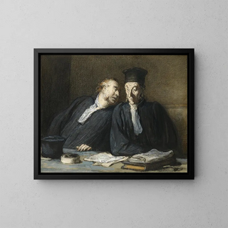 Honor Daumier - Two Lawyers Conversing.webp