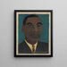 Self-portrait II - Horace Pippin — framed artwork on a wall