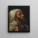 Portrait of an Arab man - Horace Vernet — framed artwork on a wall