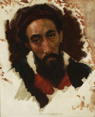Horace Vernet - Study of a male head.webp