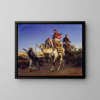 Horace Vernet - The Artist and his Companions travelling in the Desert.webp