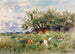 Observación de los pavos - Horatio Walker — vista de la obra