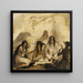 Indian Hospitality Conversation with Signs - Alfred Jacob Miller — framed artwork on a wall
