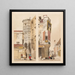 Hôtel de la Trémouille, calle des Bourdonnais y Vieja calle del Templo en París - Thomas Shotter Boys — cuadro enmarcado en la pared