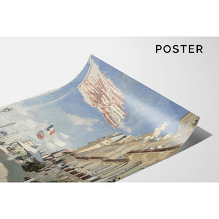 Hôtel des Roches Noires, Trouville de Claude Monet | Reproduction Tableau Décoration murale affiche copie