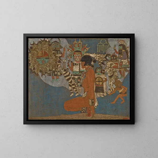 El mundo hopi - Howard McCormick — cuadro enmarcado en la pared