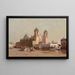 Église de Santa Anna au Mexique - Howard Russell Butler — framed artwork on a wall