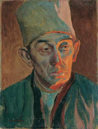 Hubert Landa - Mann mit Pelzkappe.webp