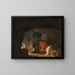 A Family in a Cave - Hubert Robert — framed artwork on a wall
