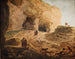 Una carrera con un rebaño de ovejas - Hubert Robert — vista de la obra
