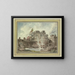 Una fuente romana con una mujer recogiendo agua - Hubert Robert — cuadro enmarcado en la pared