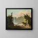 A fountain in a park - Hubert Robert — framed artwork on a wall